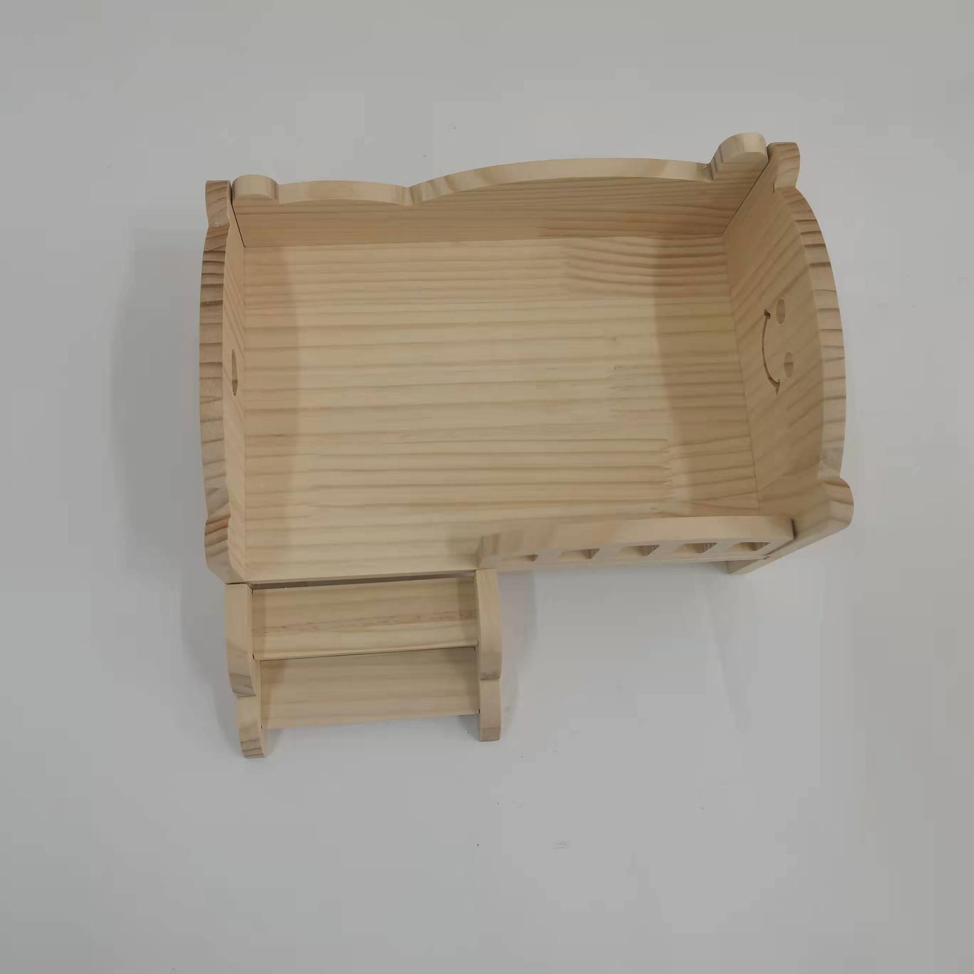 宠物床 玩具床 娃娃床 木床 四季通用木制小床 跨境独立站新品