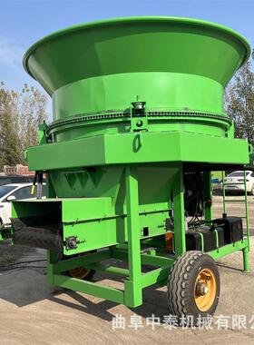 锤片式圆盘粉碎机小麦草捆捆用切碎揉搓机整破碱羊草草捆揉KUD丝