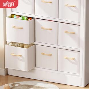 阿格贝贝布艺收纳盒家用布艺储物盒书本收纳箱布艺盒子收纳整理箱