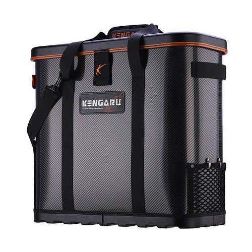 肯格鲁硬壳鱼护桶 多功能轻量化 便携充氧活鱼桶 一体成型可坐