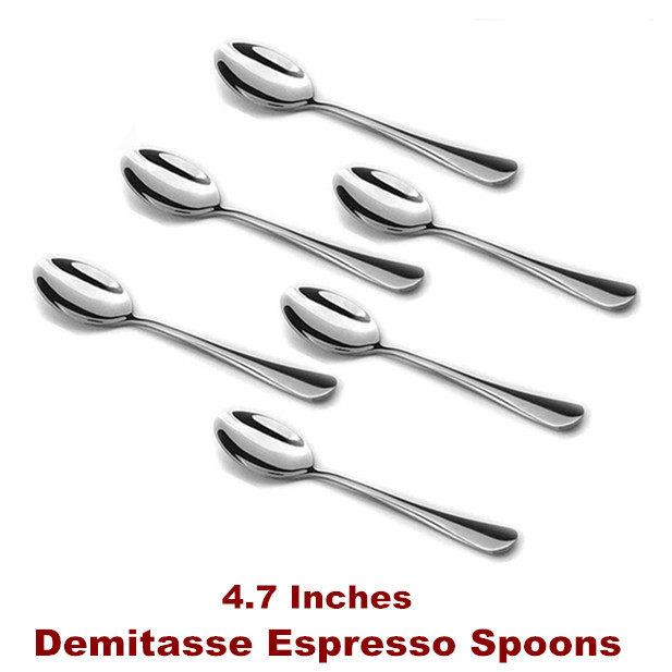 Espresso Spoons Coffee Small Spoon for Dessert Tea Mini - 实物图