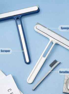 1pc Silicone Water Wiper Plate Glass Cleaner Scraper Car Win
