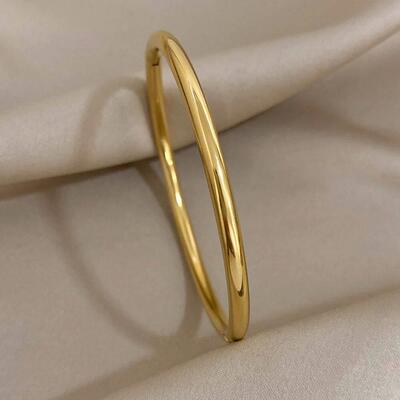 Greatera Waterproof Polished Stainless Steel Cuff Bracelet B