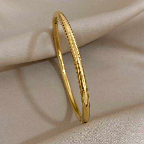 Greatera Waterproof Polished Stainless Steel Cuff Bracelet B