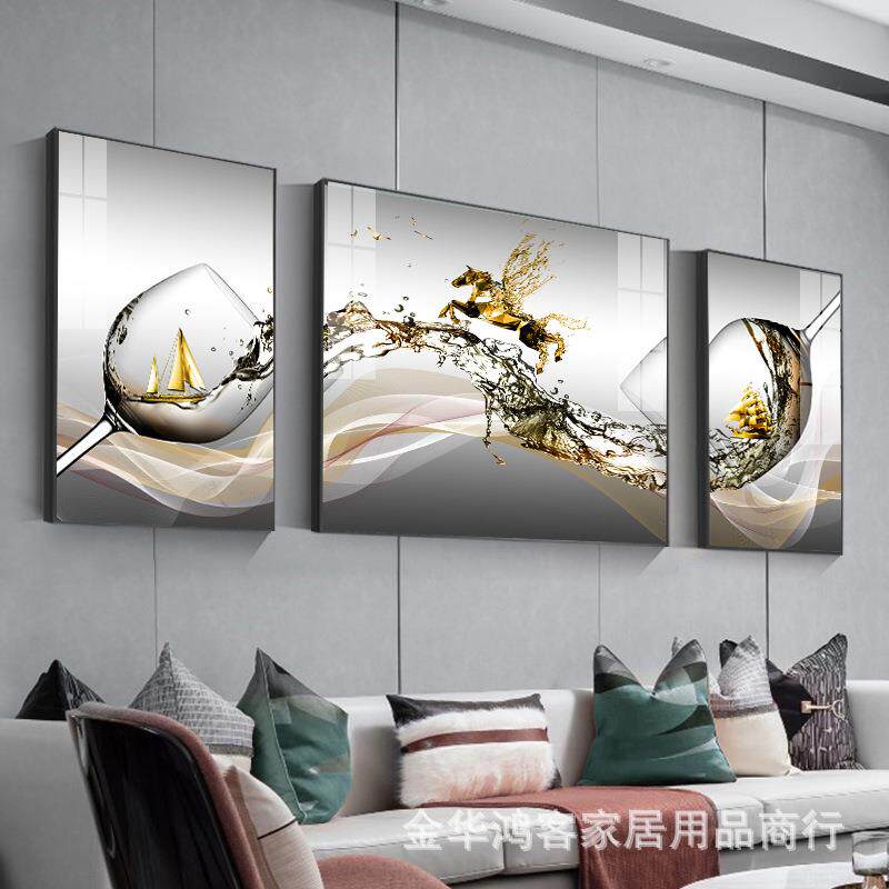 新款直销轻奢人物客厅背景墙装饰画现代简约大气沙发挂画北欧床头