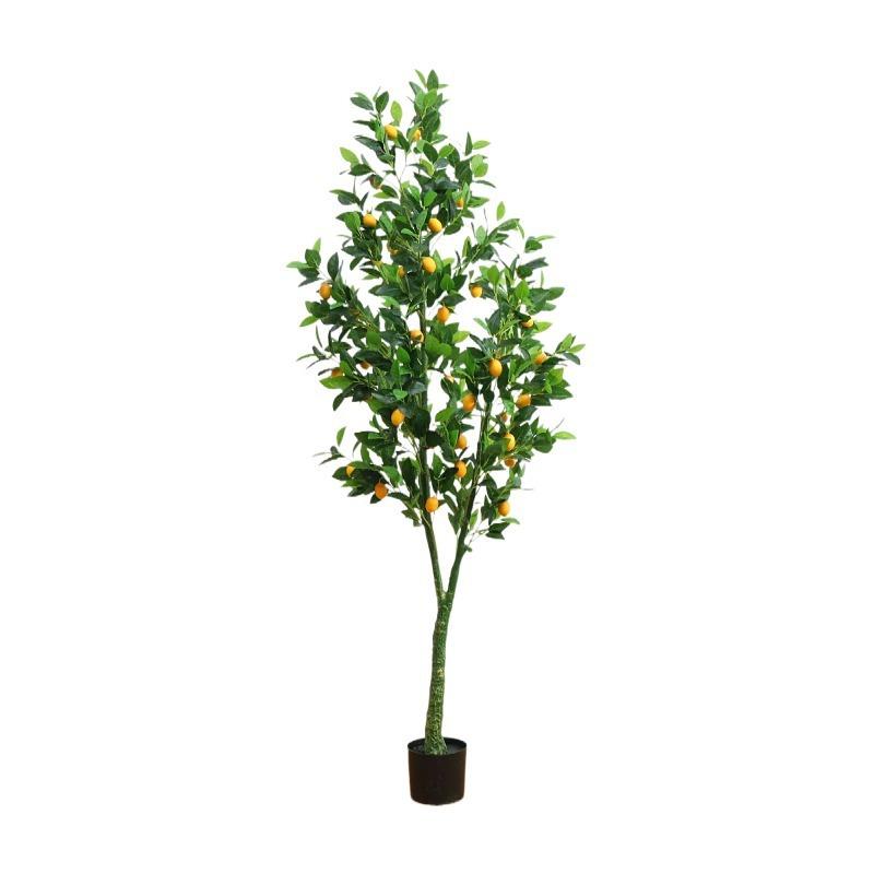 仿真植物室内柠檬树绿植假树客厅北欧ins落地盆栽摆件装饰仿真树
