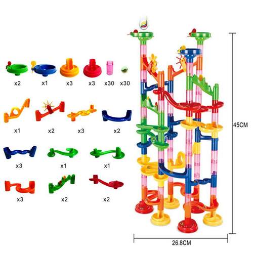 Marble Run Building Blocks Marbles Slide Toys for Children D