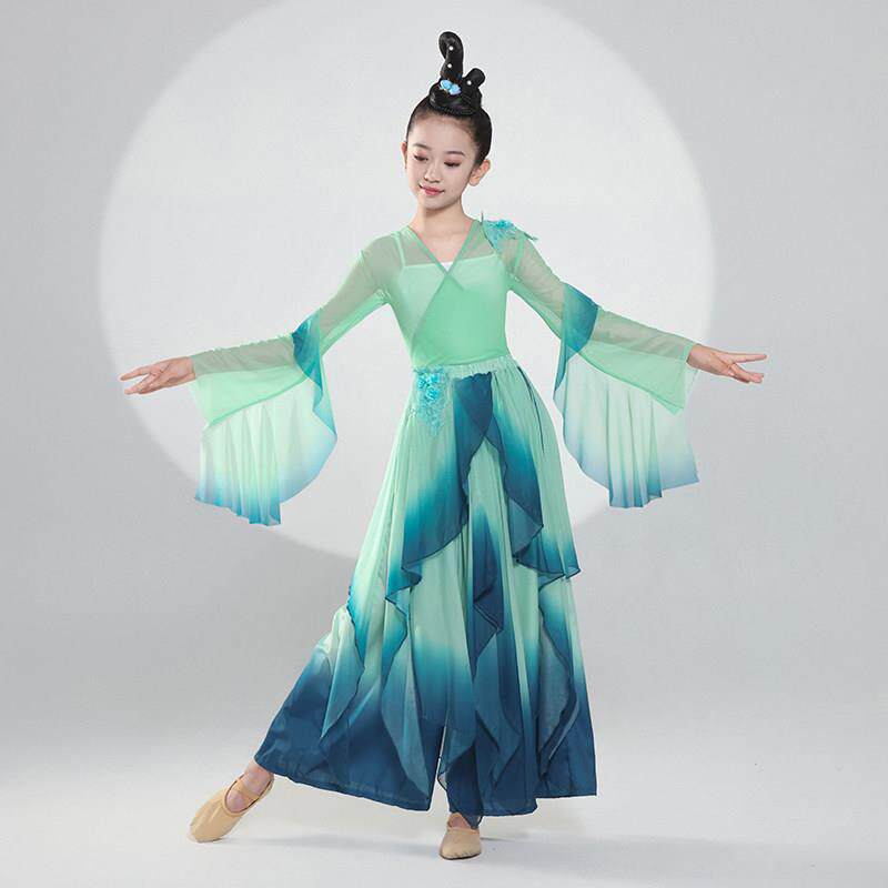 中国舞舞蹈服女童舞蹈表演服九歌山鬼同款儿童古典舞演出艺考服装