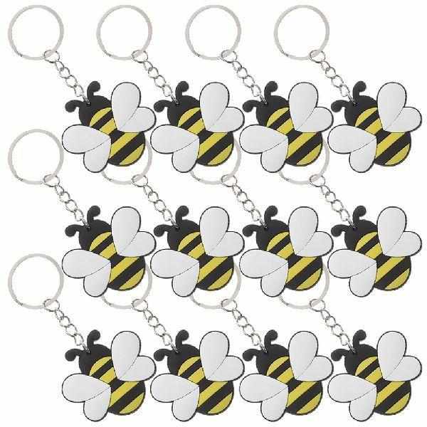 Hanging Keychain Purse Decors Cute Cartoon Bee Pendant Bag