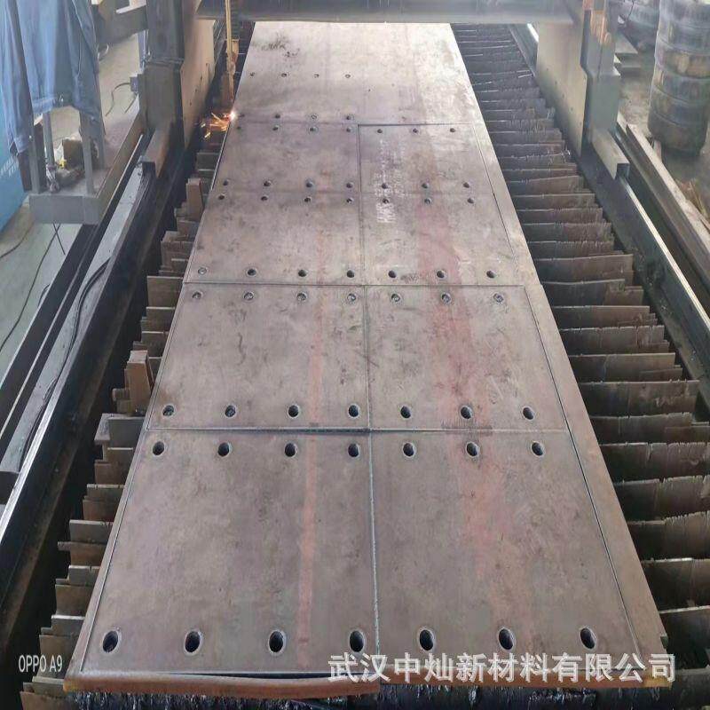 荆州地区 低合金高强板加工 Q345D钢板 切割异形件打孔加工业务