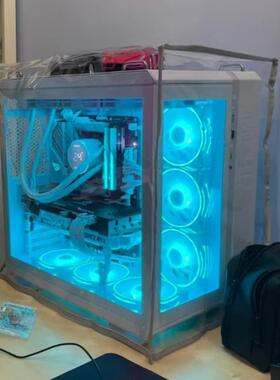 台式电脑主机透明PVC防尘罩游戏机箱遮灰尘盖子