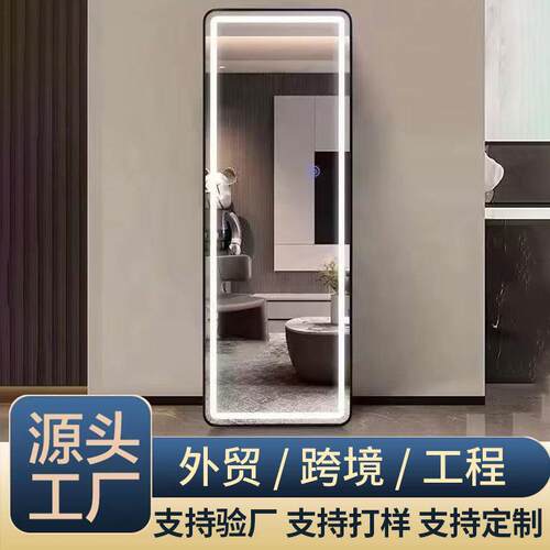 全身镜发光LED落地镜灯经典风格卧室客厅浴室梳妆穿衣镜现代家用
