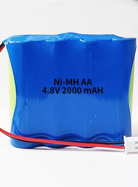 NI-MH 4.8V AA 2000mah镍氢充电电池组医疗设备仪器玩具用