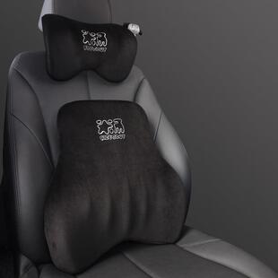 爱车屋创意款卡通米汤汽车头枕 记忆棉五骨支撑睡眠颈枕厂家直销