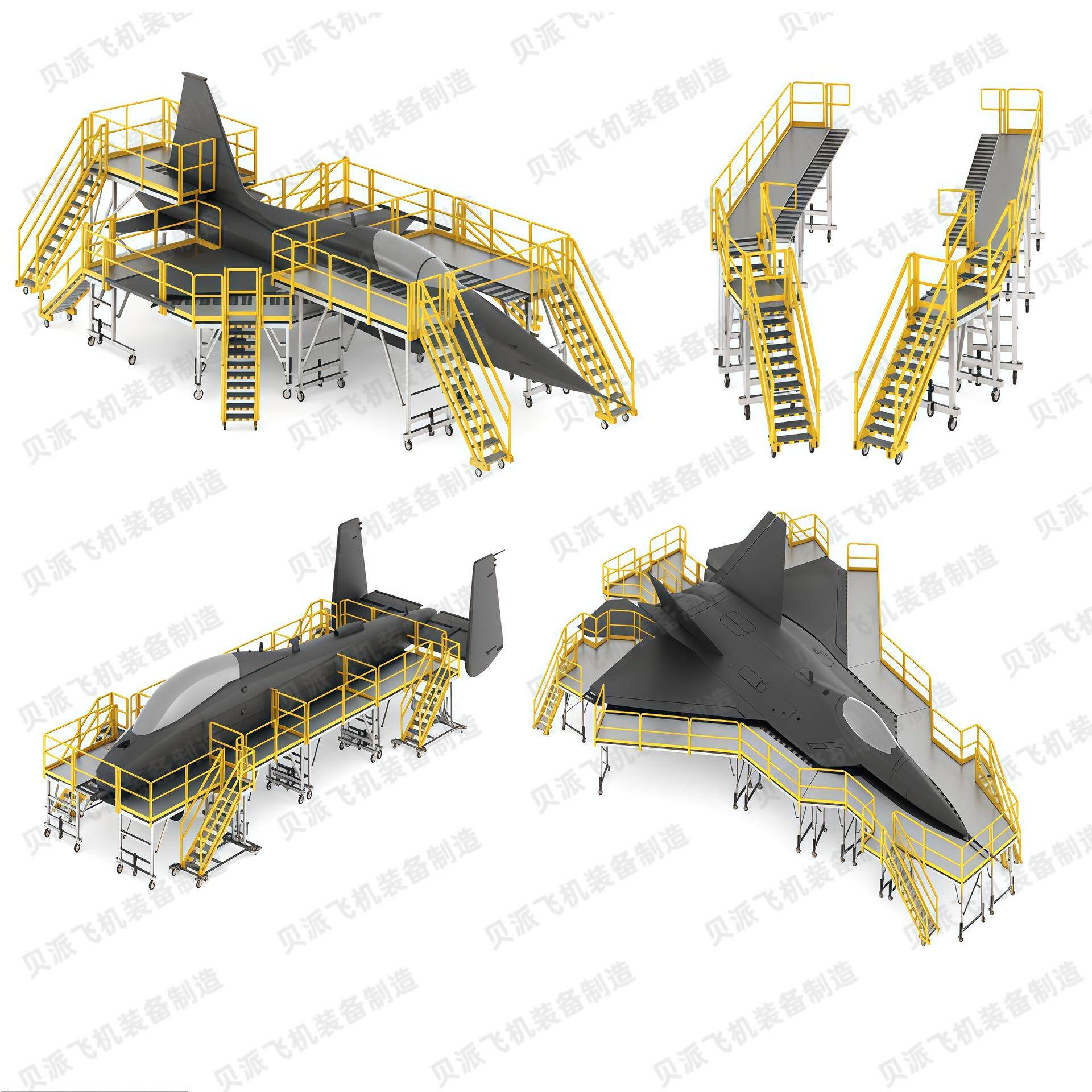 登高工作梯升降登车桥铝型材移动
