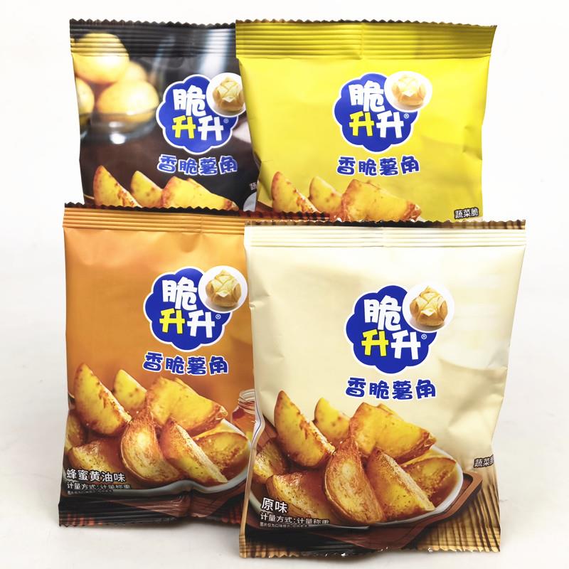 新货脆升升新品蜂蜜奶油炭烤和牛原味香脆薯角散称250g薯条休闲零
