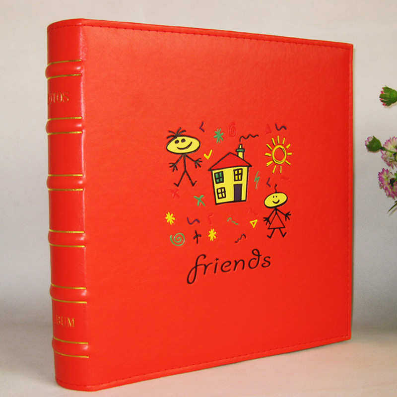 相册相册张像10面40仿皮册可放影集家庭靓影相册20相册粘胶寸面