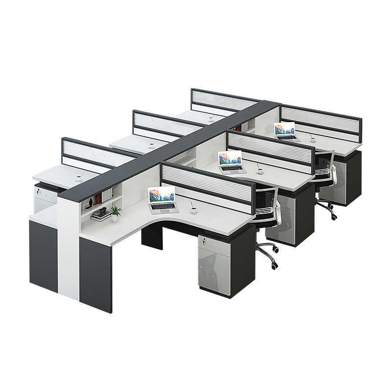 办公家具新款屏风职员办公桌隔断单人员工卡座两四6人位财务桌子