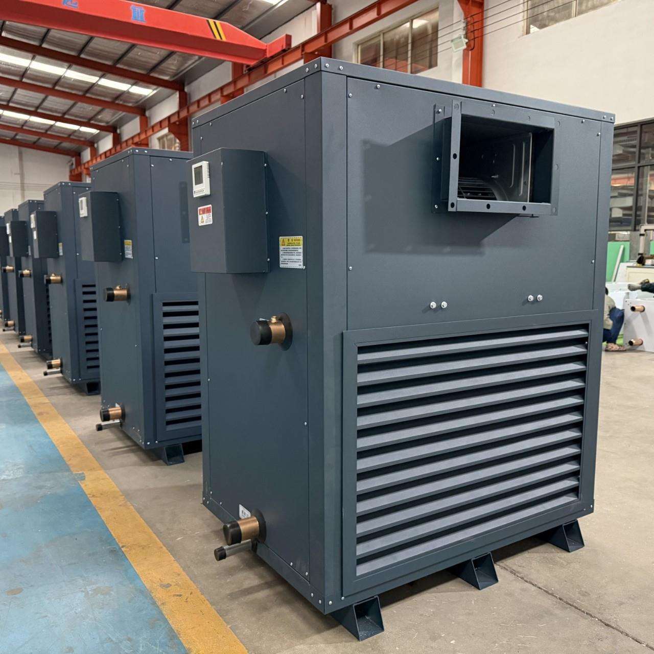 大型铜管水温散热器冷暖两用空气能末端表冷器工业风机源头厂货