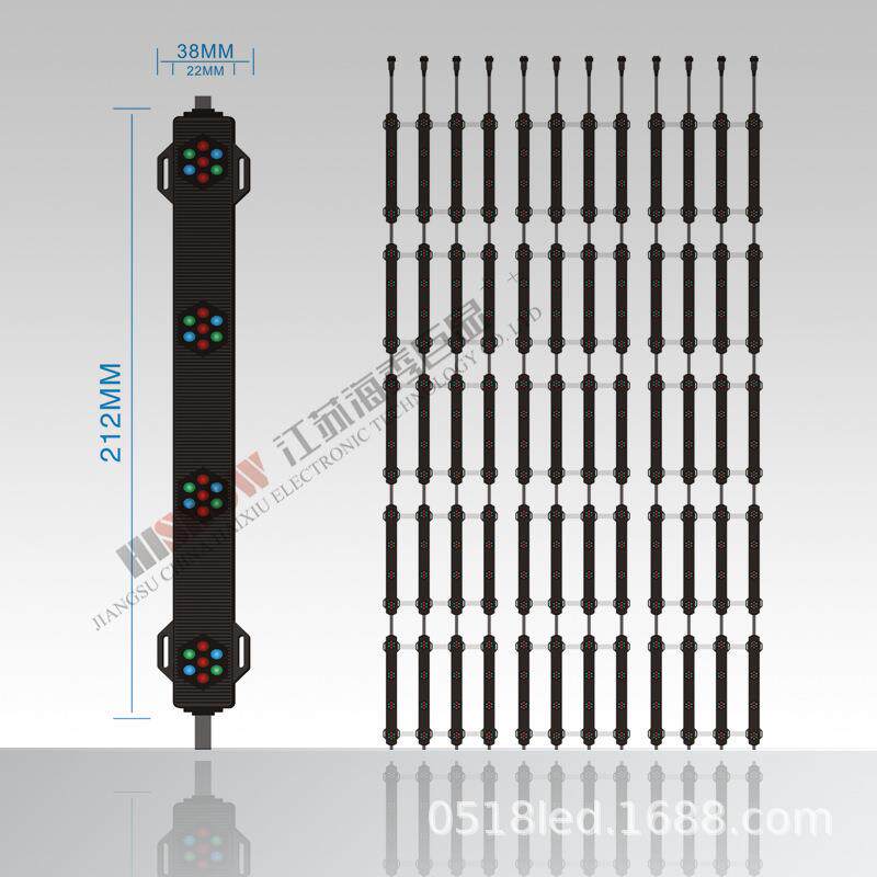 H625LED 像素屏 灯条屏 炫彩屏 管屏 霓虹显屏 格栅屏 暮墙屏