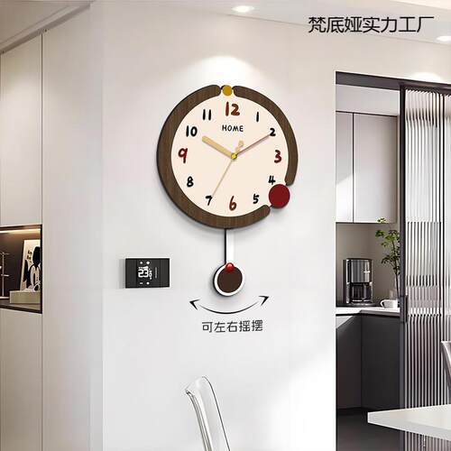 新款钟表客厅挂钟家用高级装饰画石英钟静音挂表简约创意时钟挂墙