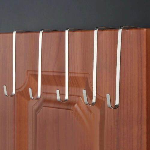 5pcs/set Adjustable Over The Door Hook with shrapnel