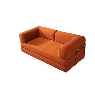 压缩沙发床全海绵沙发灯芯绒沙发自由组合布艺小户型两用折叠沙发