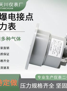 YTX-100B-ZT防爆电接点轴向带边压力表 厂家生产 天川仪表BT4 CT6