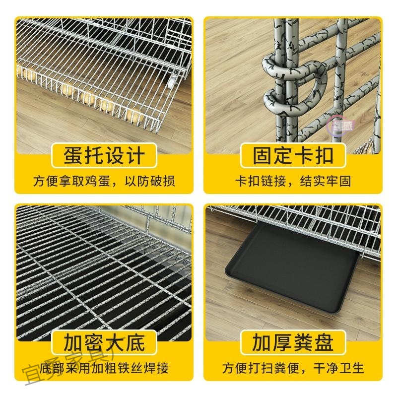 加粗鸡笼子家用大号养殖笼自动滚蛋可折叠鸡鸭鹅笼繁殖养殖大号笼