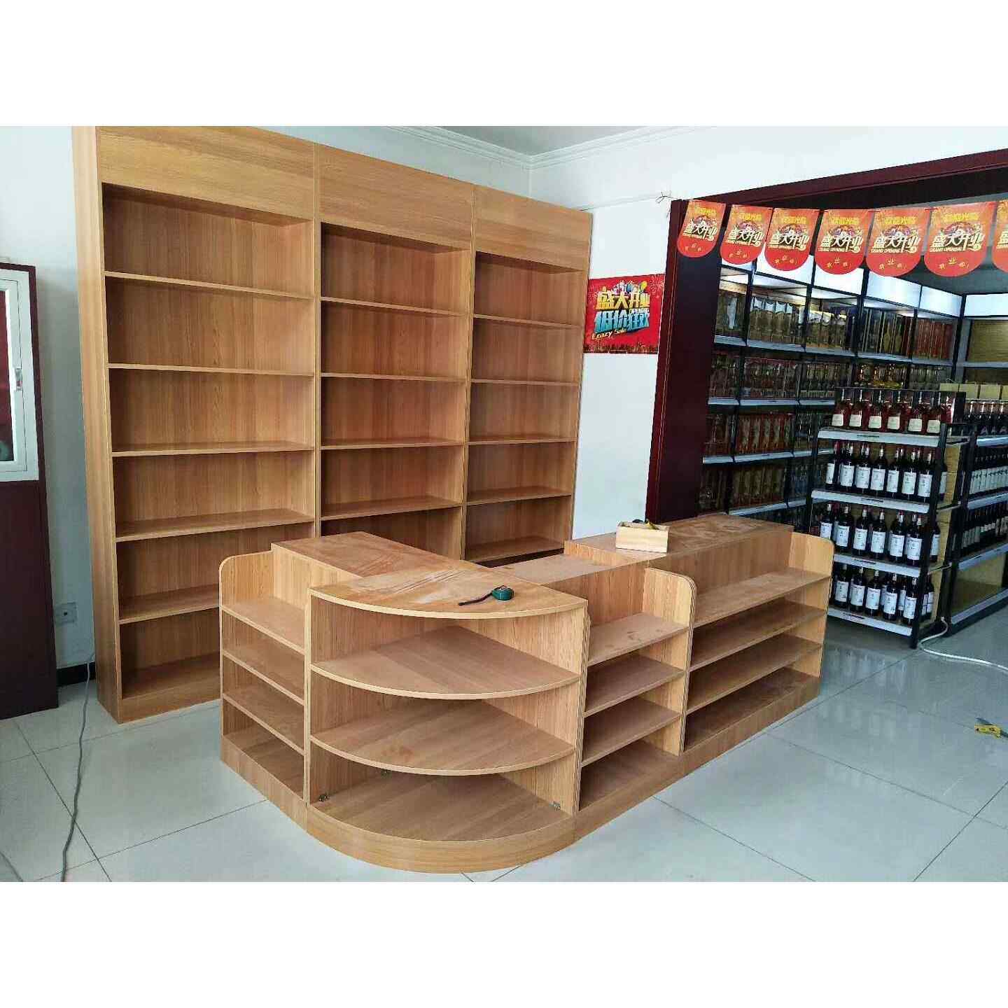 木质烟酒茶叶展柜参茸柜海参鹿茸柜名贵药材展示柜礼品药店货架