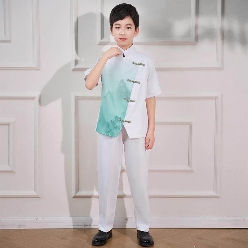 高档十一中儿童大合唱服演出服男童舞蹈诗歌小女学生比赛风国表演