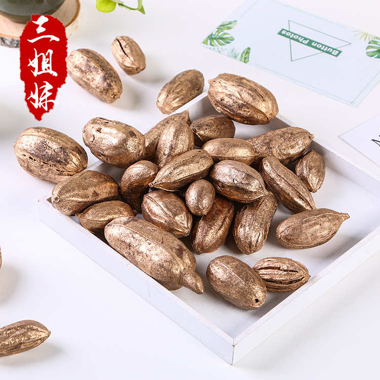 厂家直销大花生圣诞装饰原料艺品装饰工艺圣诞树挂件拍摄道具摆件