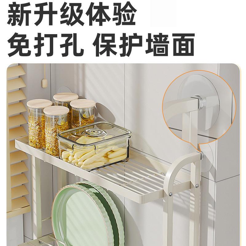 厨房碗碟盘收纳架置物架水槽窄边沥水碗架免打孔上墙多层碗盘架子
