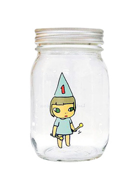 节日礼物 奈良美智展览限定中号储存罐2正品全新原盒包装潮流摆件