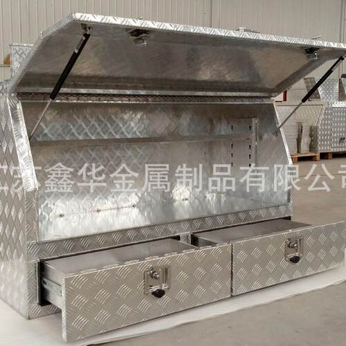 铝制工具箱3门矩形拖车工具箱1700Lx500Dx500Hmm
