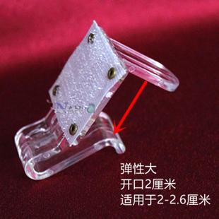 100个卡装 ^l$%p桌裙夹会议 透明台子裙夹围裙舞台扣白色台裙夹Fh