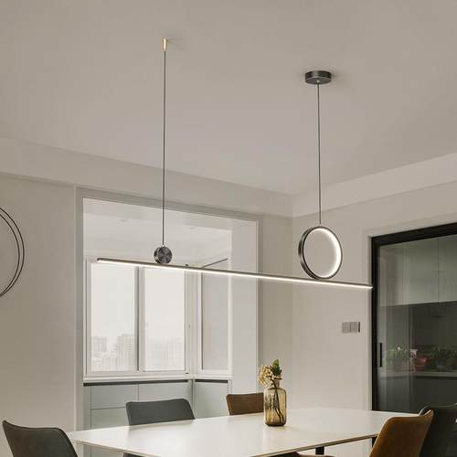 2网025年厅全铜吊灯家用led创意设餐计吧感台餐厅餐桌红吊灯ZPZ灯