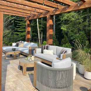 035编院实庭木休闲光房露台柚木样房室阳天藤编组 户外沙发藤TMY