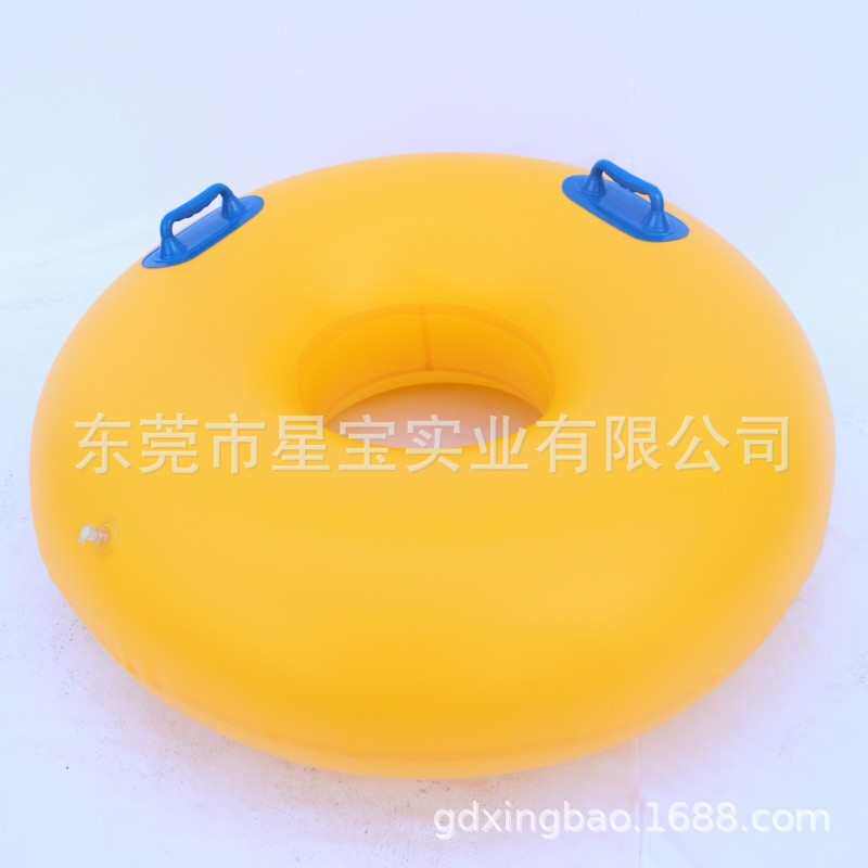 东莞厂家直销单人游泳圈水上乐园专用单人皮筏圈106cm加厚游泳圈