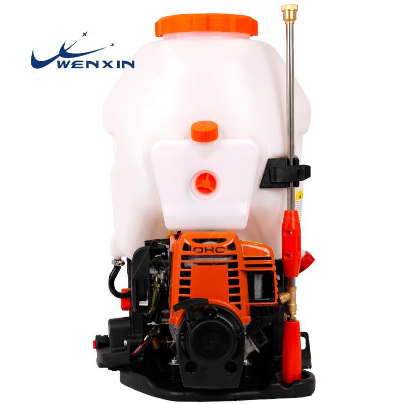 4050两冲程四冲程插枪款双进水铜泵铝泵背负式动力喷雾器打药机