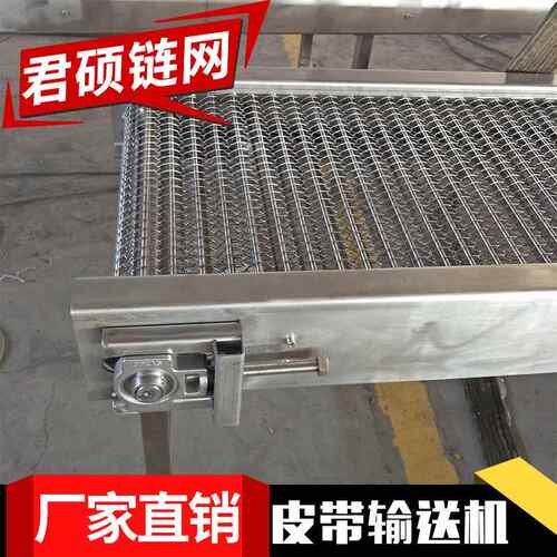 厂JS021家干果烘干网带钢输送 清洗网带输送机 不锈机网带式 输送