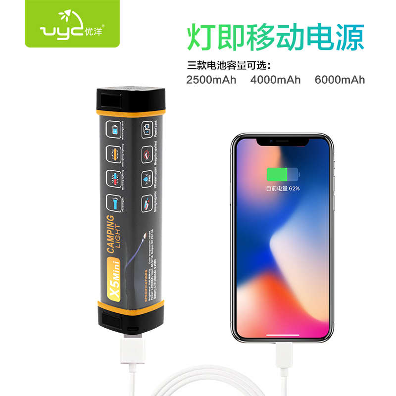 厂家直销户外led露营灯 充电马灯 多功能照明应急灯 野营灯