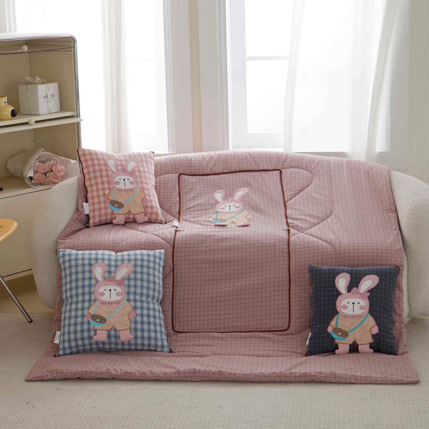 纯抱枕被子两用车用全棉棉可拆洗内靠垫车被M-250820办公室睡枕被