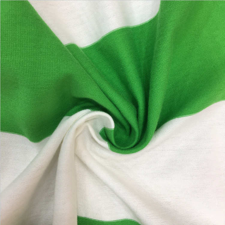 宽条纹全棉柔软面料 230g精梳条纹长袖衫面料 休闲亲肤色织条纹布