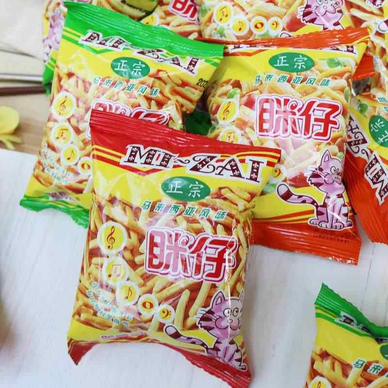 眯仔蟹味条虾味条多口味90后儿时记忆好吃的解馋休闲零食膨化食品
