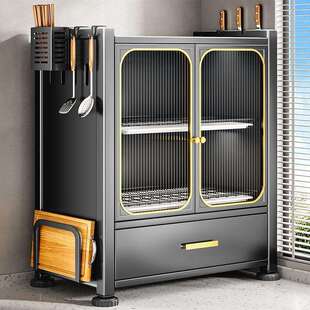 大容量厨房多功能置物架家用台面小型碗柜碗碟收纳架沥水放碗盘架