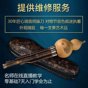 型宝乐器演奏降生成毕初学孔调紫竹格7成人葫芦专业云南葫芦丝bdg