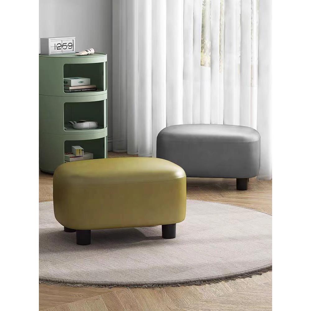 皮凳子家用糖豆凳换鞋凳门口可坐客厅沙发凳创意矮凳现代简约脚踏