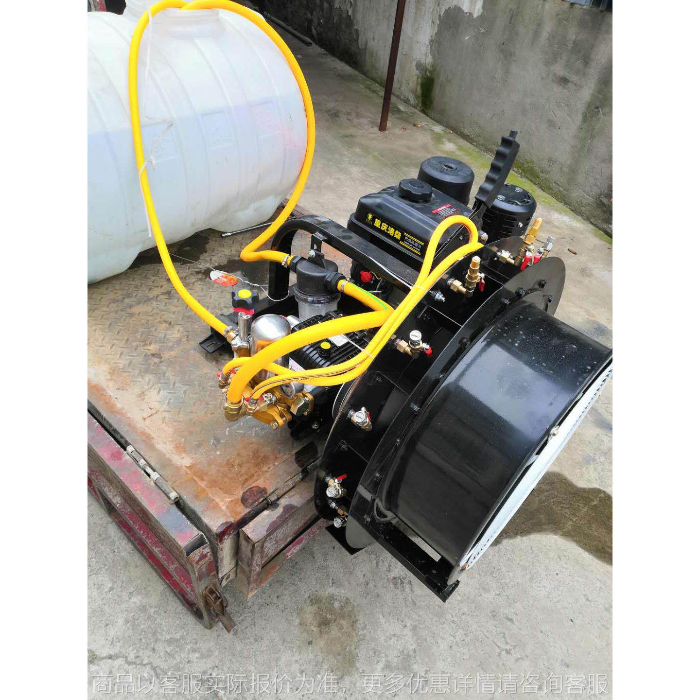 拖拉机后置叠杆打药机 果树除虫喷雾机桃树梨树风送打药车