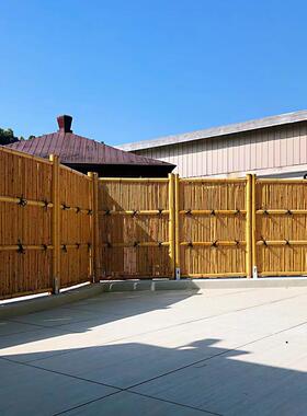 日式竹子篱笆栏围栏外庭院围栅墙围栏碳化户竹FYY花园院子防腐护